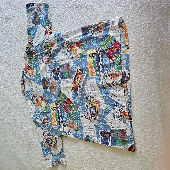 🌈HP🌈Reyn Spooner Hawaian Warner Bros. Vintage Shirt Large - Picture 13 of 16